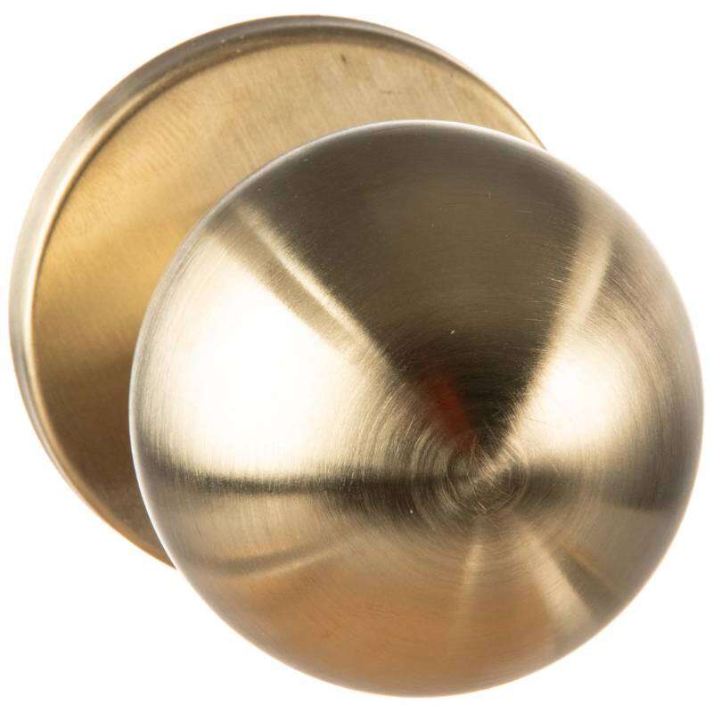 Image du produit Bouton de Porte - Fixe - Laiton Mat - &Oslash; 50 mm