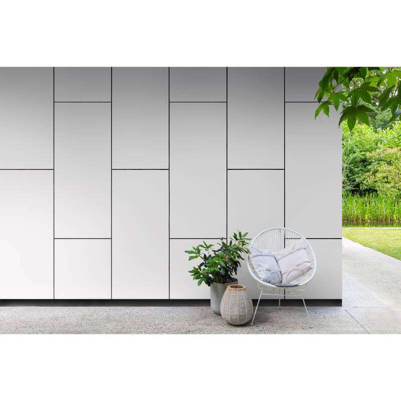 Image du produit Equitone&reg; (Coloura) - Blanc pur (RAL 9010) - Bords rectifi&eacute;s - 8 x 1250 x 3100 mm
