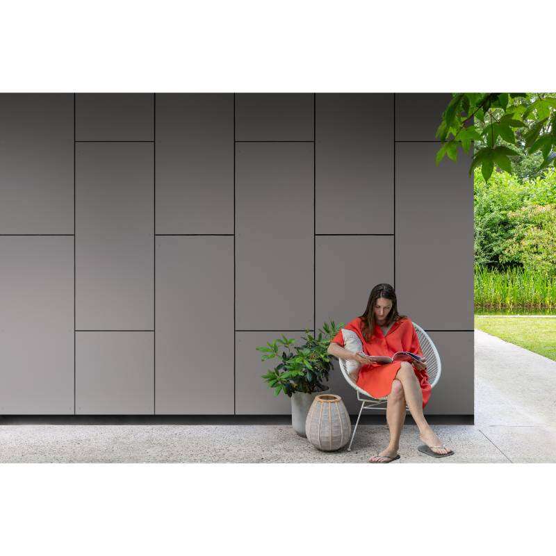 Image du produit Equitone&reg; (Coloura) - Gris poussi&egrave;re (RAL 7037) - Bords rectifi&eacute;s - 8 x 1250 x 3100 mm