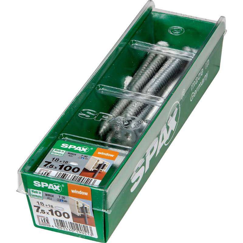 Image du produit SPAX&reg;- Vis Chassis (+ Couv. Blanc) - &Oslash; 7,5 mm - T&ecirc;te frais&eacute;e - WIROX - T-STAR Plus (T30) - Filetage total