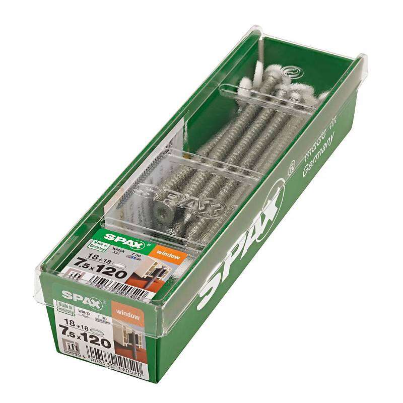 Image du produit SPAX&reg;- Vis Chassis (+ Couv. Blanc) - &Oslash; 7,5 mm - T&ecirc;te frais&eacute;e - WIROX - T-STAR Plus (T30) - Filetage total