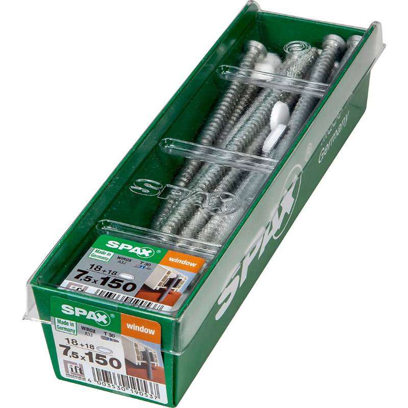 Image du produit SPAX&reg;- Vis Chassis (+ Couv. Blanc) - &Oslash; 7,5 mm - T&ecirc;te frais&eacute;e - WIROX - T-STAR Plus (T30) - Filetage total
