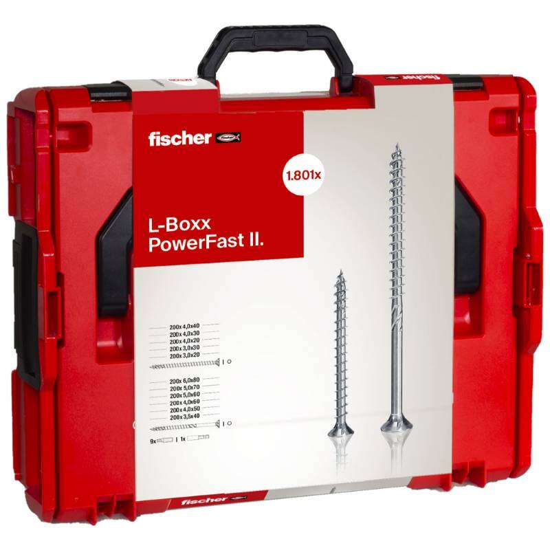 Image du produit FISCHER - Coffret Power Fast II BC L-Boxx 102 (1800 pcs) - PROMO TEMPORAIRE