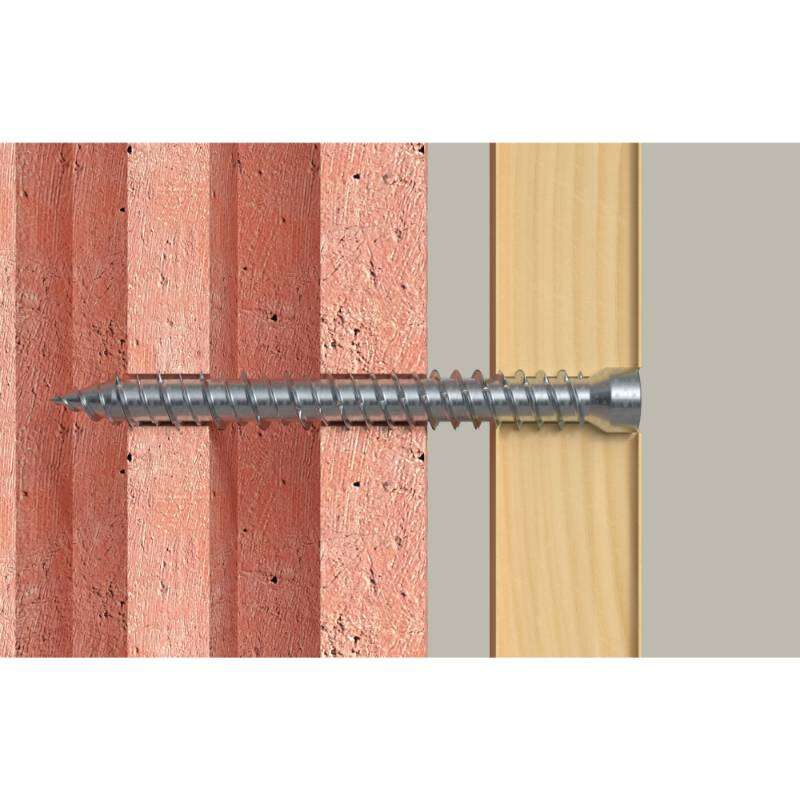 Image du produit FISCHER - Vis pour Menuiserie ext&eacute;rieure FFSZ - &Oslash; 7,5 mm - T&ecirc;te cylindrique - TX 30 - (100/bte)