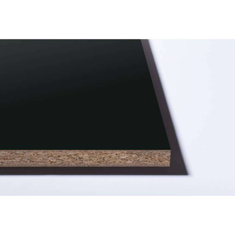 Image du produit AGGLO M&eacute;lamin&eacute; - Noir (0190 PD) - 18 mm - 280 x 207 cm