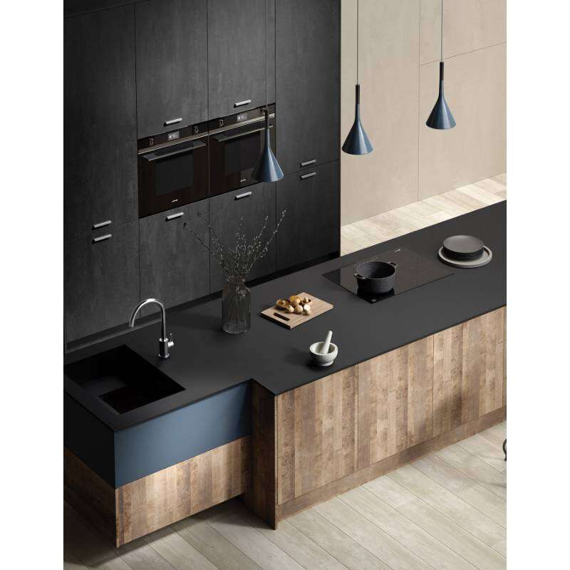 Image du produit AGGLO M&eacute;lamin&eacute; - Noir (0190 PD) - 18 mm - 280 x 207 cm