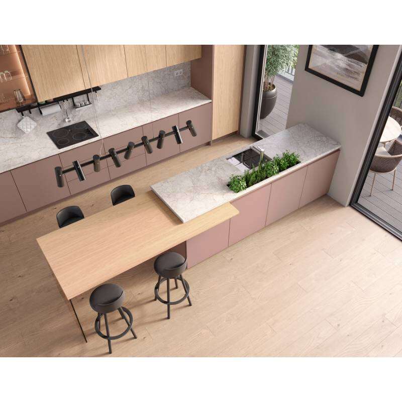 Image du produit AGGLO M&eacute;lamin&eacute; - Ch&ecirc;ne Primavera Paille (K 695 PV) - 18 mm - 280 x 207 cm