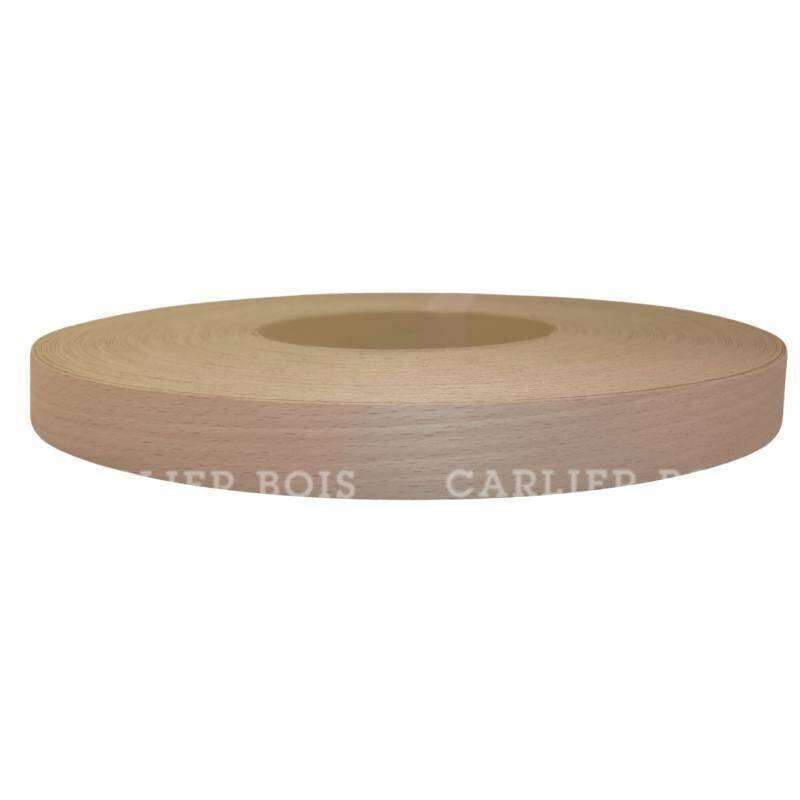 Image du produit Couvre-Chant - H&ecirc;tre blanc avec colle - 22 x 0,5 mm (Vendu au m&egrave;tre)
