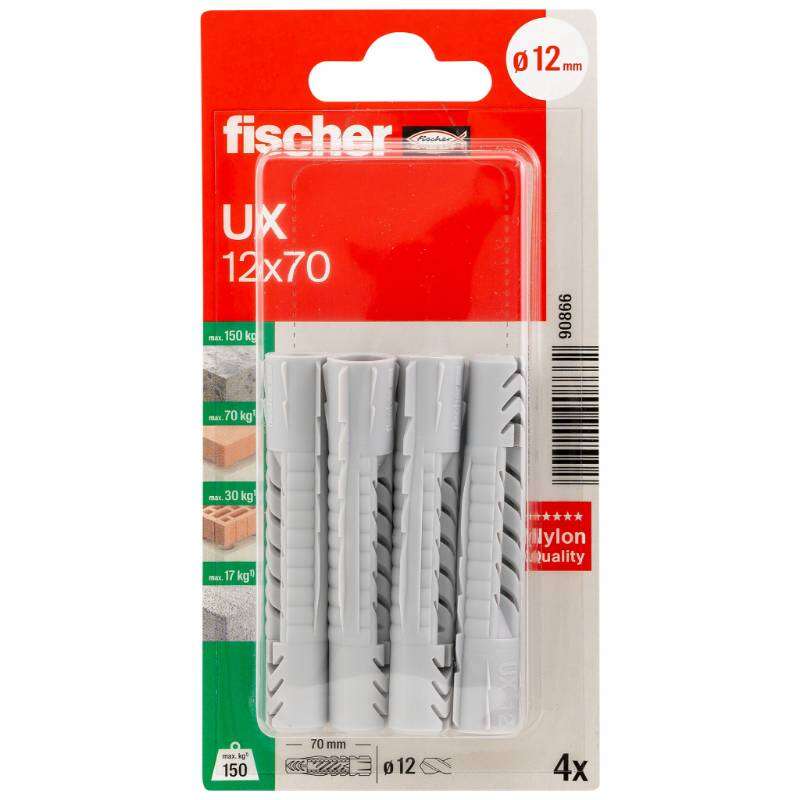 Image du produit FISCHER - Cheville tous mat&eacute;riaux UX, SANS collerette - &Oslash; 6 &agrave; 14 mm
