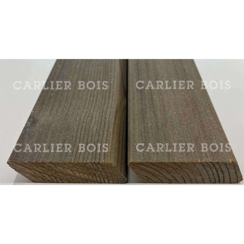 Image du produit Bardage Pin du Nord Ecothermo - Bross&eacute; - Finition Iris&eacute; 108 - Profil 'Parrall&eacute;lo' - 18 x 65 mm - LG