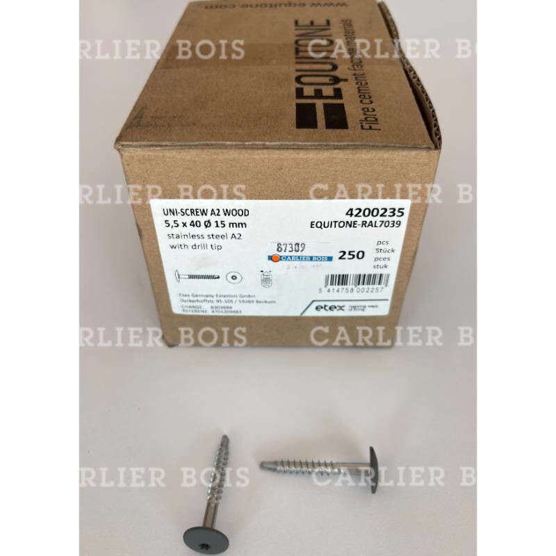 Image du produit Equitone&reg; (Coloura) - Vis - &Oslash; 5,5 x 40 mm - (250 pi&egrave;ces)