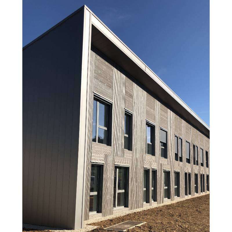 Image du produit Bardage Pin du Nord Ecothermo - Bross&eacute; - Finition Iris&eacute; 108 - Profil 'Parrall&eacute;lo' - 18 x 65 mm - LG