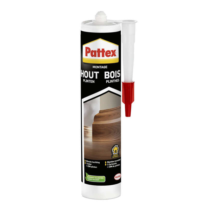 Image du produit Pattex - Colle Montage Bois Plinthe (380 gr)