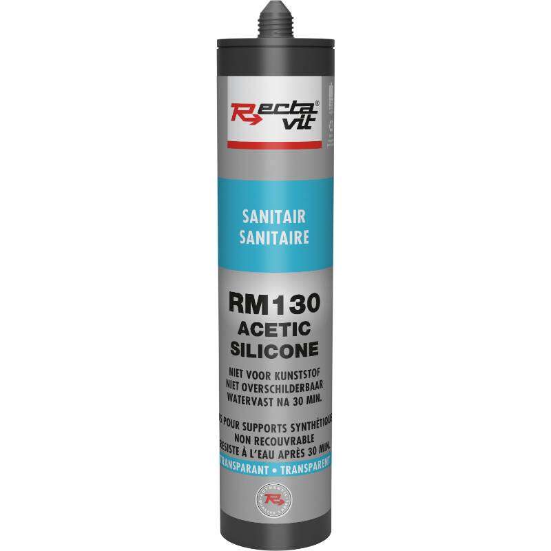Image du produit Rectavit - Recta Mastic 130 Sanitaire - Blanc ou Transparent (310 ml)