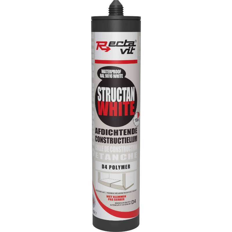 Image du produit Rectavit - Colle Structan - Blanc Ral 9016 (290 ml)