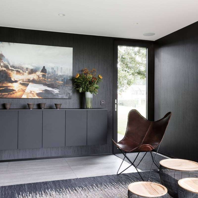 Image du produit AGGLO M&eacute;lamin&eacute; - Elegant Black (113 W06 / structure bois) - 18 mm - 280 x 207 cm