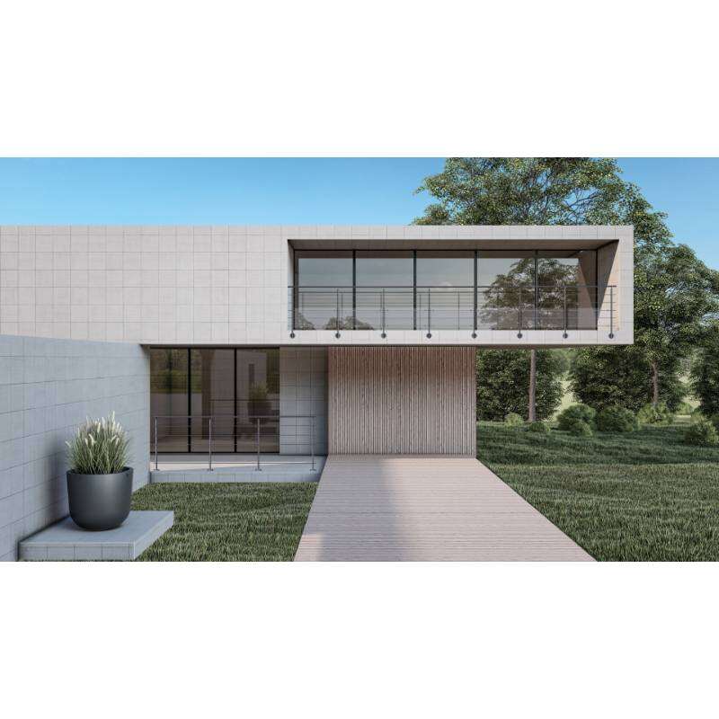 Image du produit Kordo - Garde-corps (en kit) PRESTIO - Anthracite (RAL 7016) - Pose &agrave; plat - 2 m
