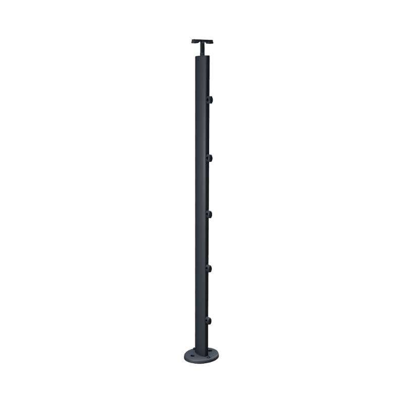 Image du produit Kordo - Poteau pour Garde-corps PRESTIO - Anthracite (RAL 7016) - Pose &agrave; plat