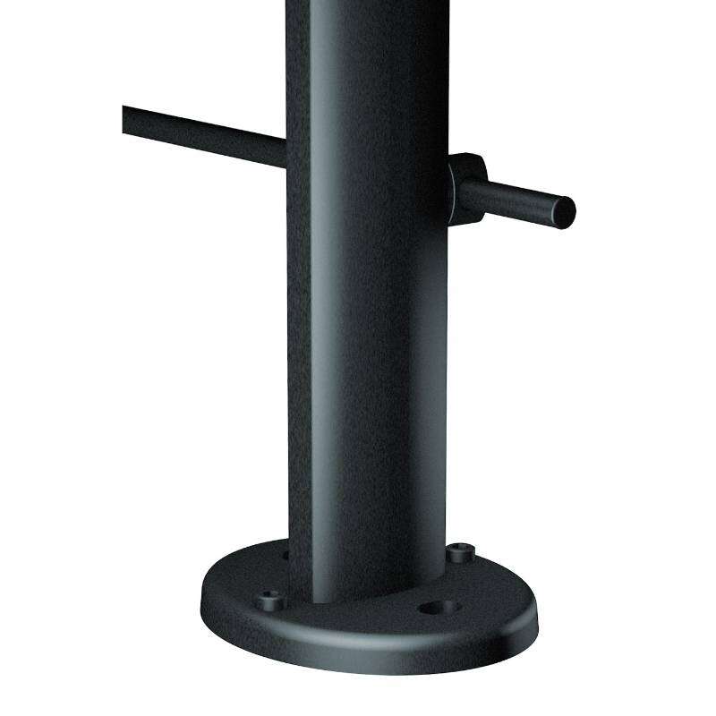 Image du produit Kordo - Poteau pour Garde-corps PRESTIO - Anthracite (RAL 7016) - Pose &agrave; plat
