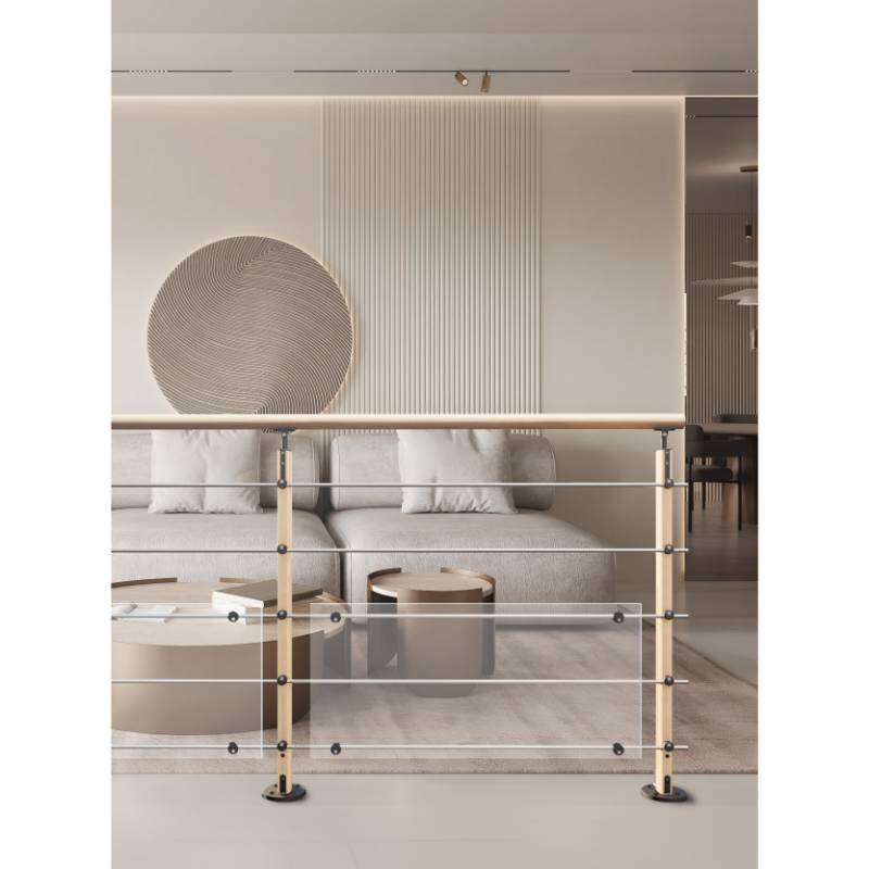 Image du produit Kordo - Garde-corps (en kit) HESTA - H&ecirc;tre + Accessoires en Noir - Pose &agrave; plat - 2 m