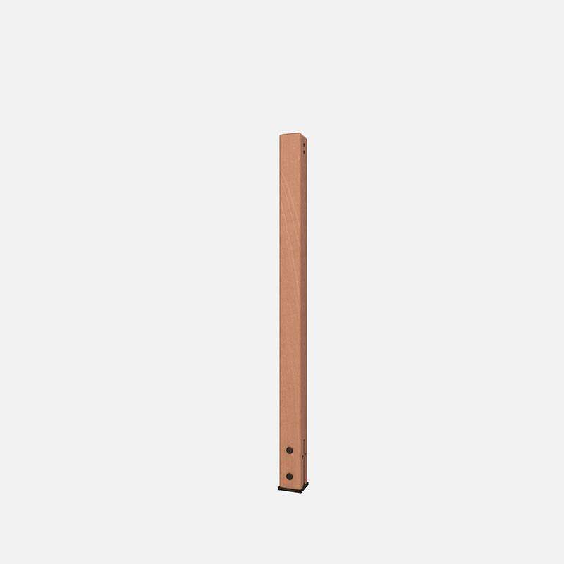 Image du produit Kordo - Poteau pour Garde-corps HALTEA - H&ecirc;tre - Pose &agrave; plat