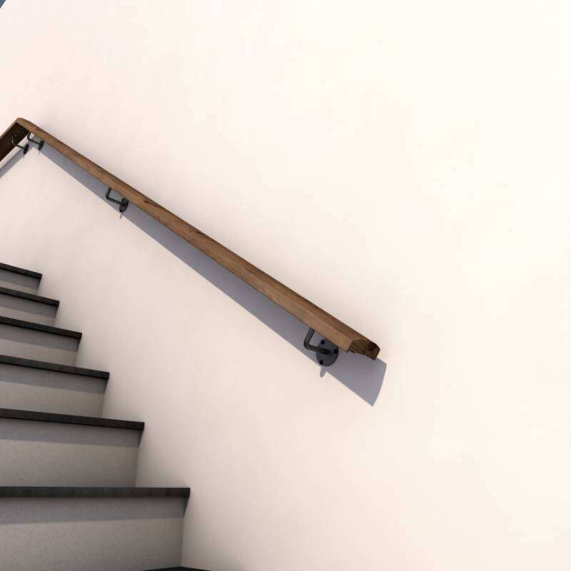 Image du produit Kordo - Support mural pour Main courante SEPIA - Aluminium Noir (RAL 9005) - (1 pi&egrave;ce)