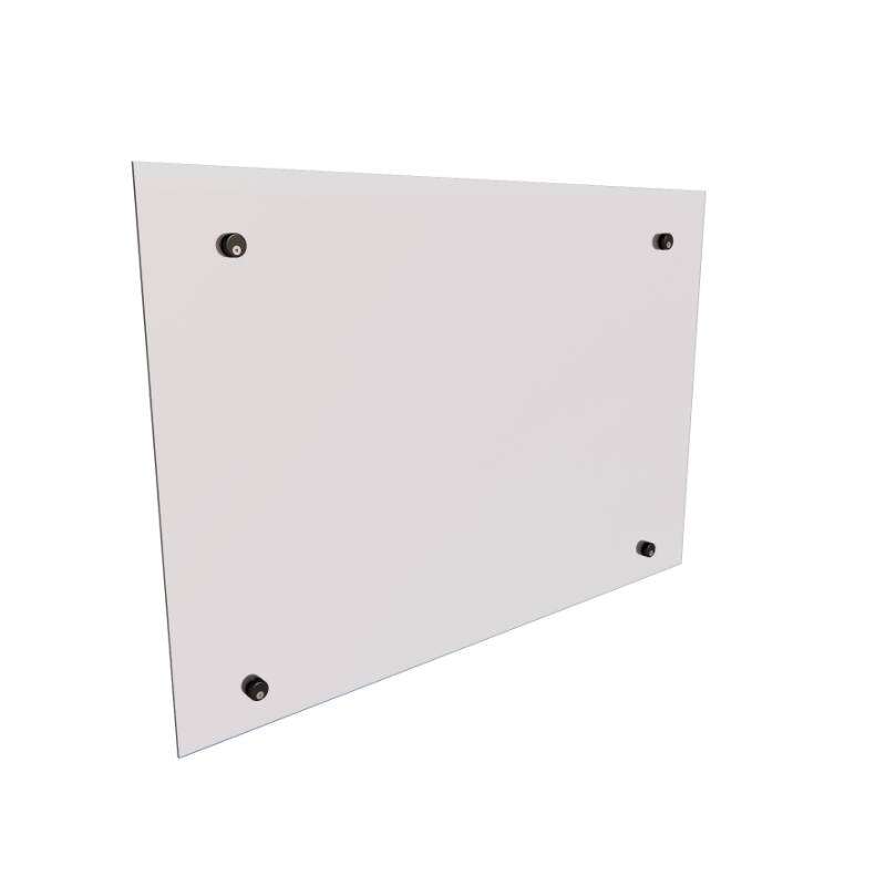 Image du produit Kordo - Verre synth&eacute;tique pour Garde-corps OPALU / PRESTIO - 940 x 640 x 4mm + 4 supports NOIR