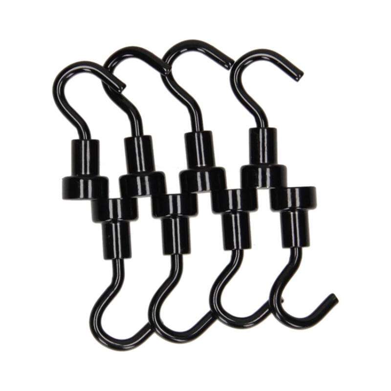 Image du produit Crochet Magn&eacute;tique - Noir - &Oslash; 10 x 33 mm - 1 Kg (8 pi&egrave;ces)
