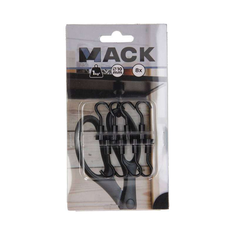 Image du produit Crochet Magn&eacute;tique - Noir - &Oslash; 10 x 33 mm - 1 Kg (8 pi&egrave;ces)