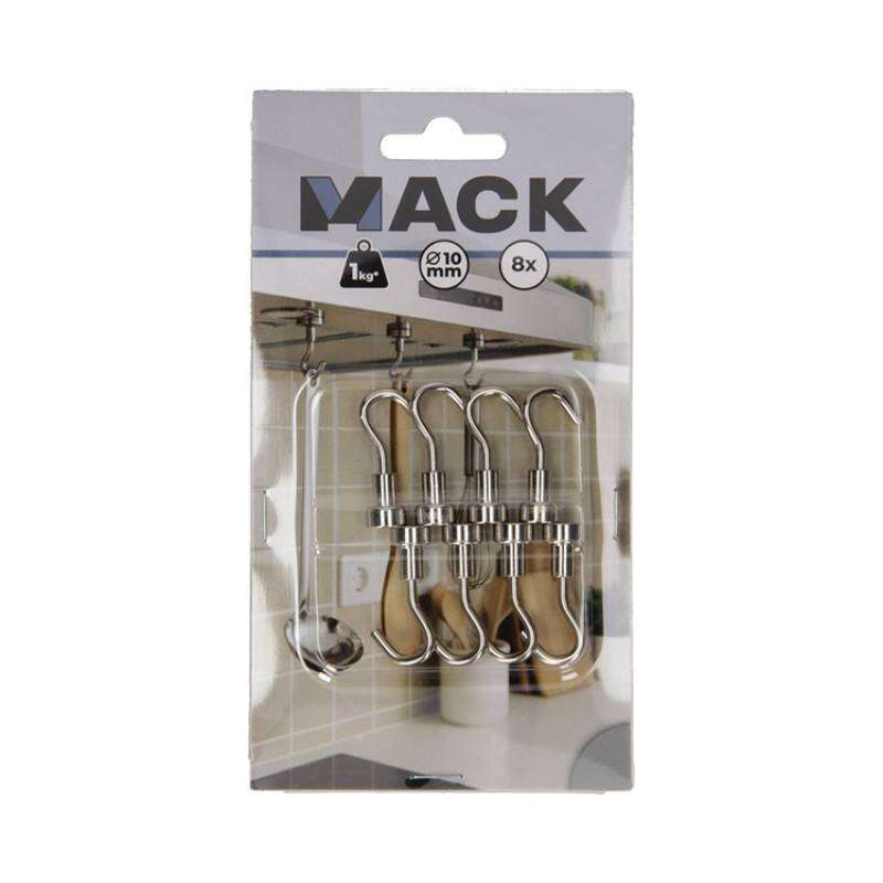 Image du produit Crochet Magn&eacute;tique - Argent&eacute; - &Oslash; 10 x 33 mm - 1 Kg (8 pi&egrave;ces)