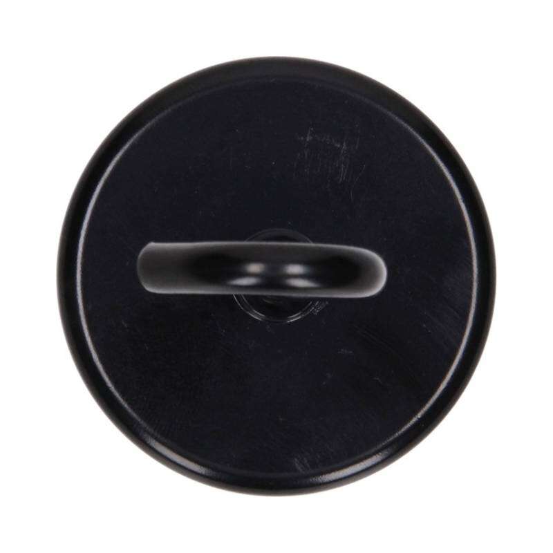 Image du produit Crochet Magn&eacute;tique - Noir - &Oslash; 60 x 66 mm - 65 Kg (1 pi&egrave;ces)