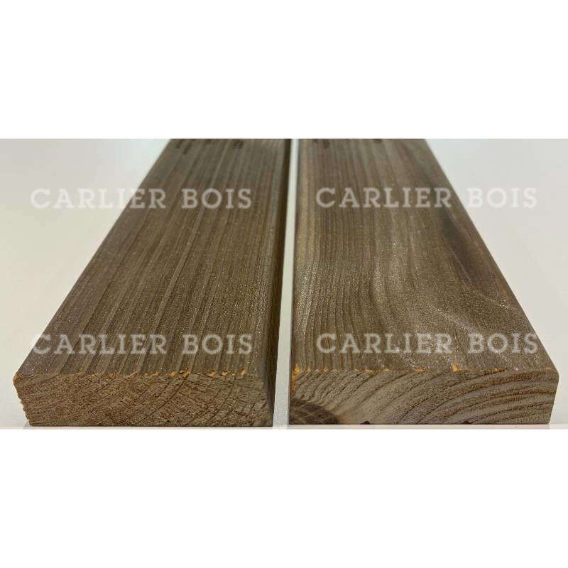 Image du produit Bardage Pin du Nord Ecothermo - Bross&eacute; - Finition Iris&eacute; 108 - Profil 'Trap&eacute;zo' - 18 x 65 mm - LG