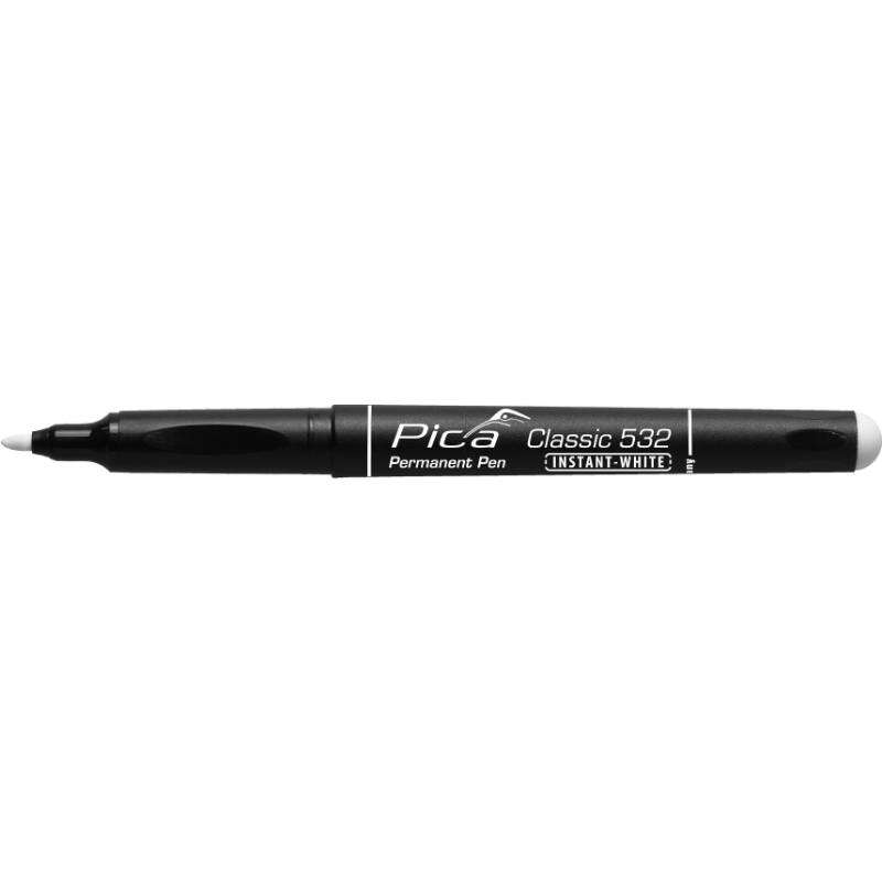 Image du produit PICA - Marqueur Permanent INSTANT - Trait de 1 &agrave; 2 mm - Blanc