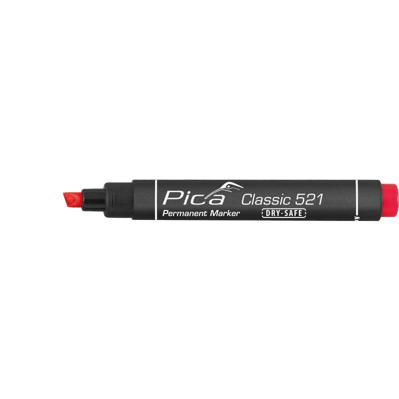 Image du produit PICA - Marqueur Permanent - Pointe en Biseau - Trait de 2 &agrave; 6 mm - Rouge