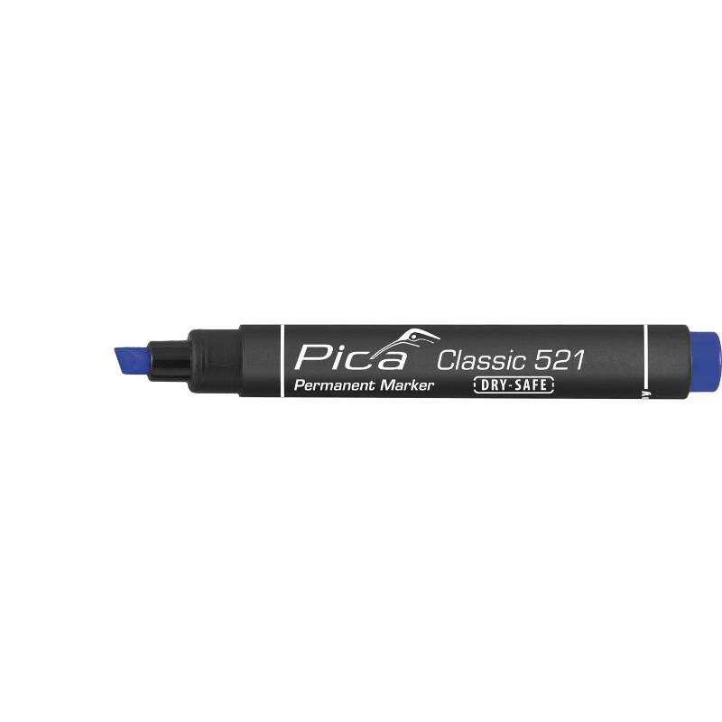 Image du produit PICA - Marqueur Permanent - Pointe en Biseau - Trait de 2 &agrave; 6 mm - Bleu