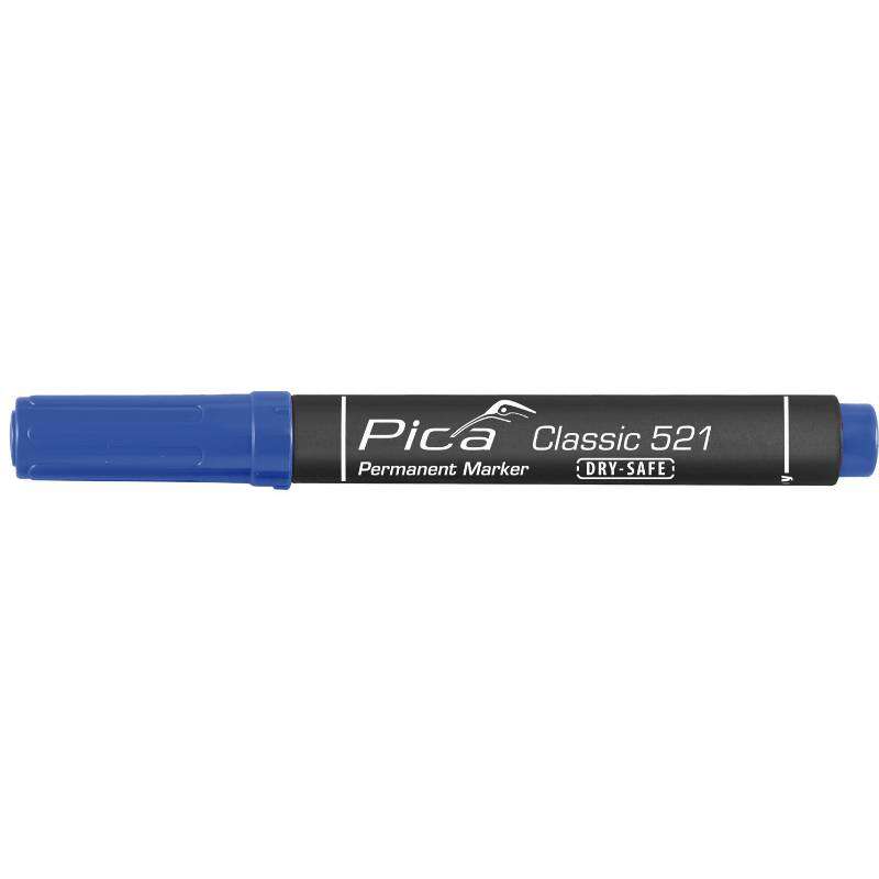 Image du produit PICA - Marqueur Permanent - Pointe en Biseau - Trait de 2 &agrave; 6 mm - Bleu