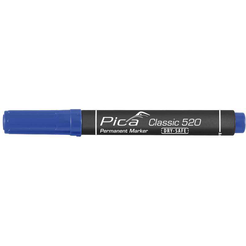 Image du produit PICA - Marqueur Permanent - Pointe Ronde - Trait de 1 &agrave; 4 mm - Bleu