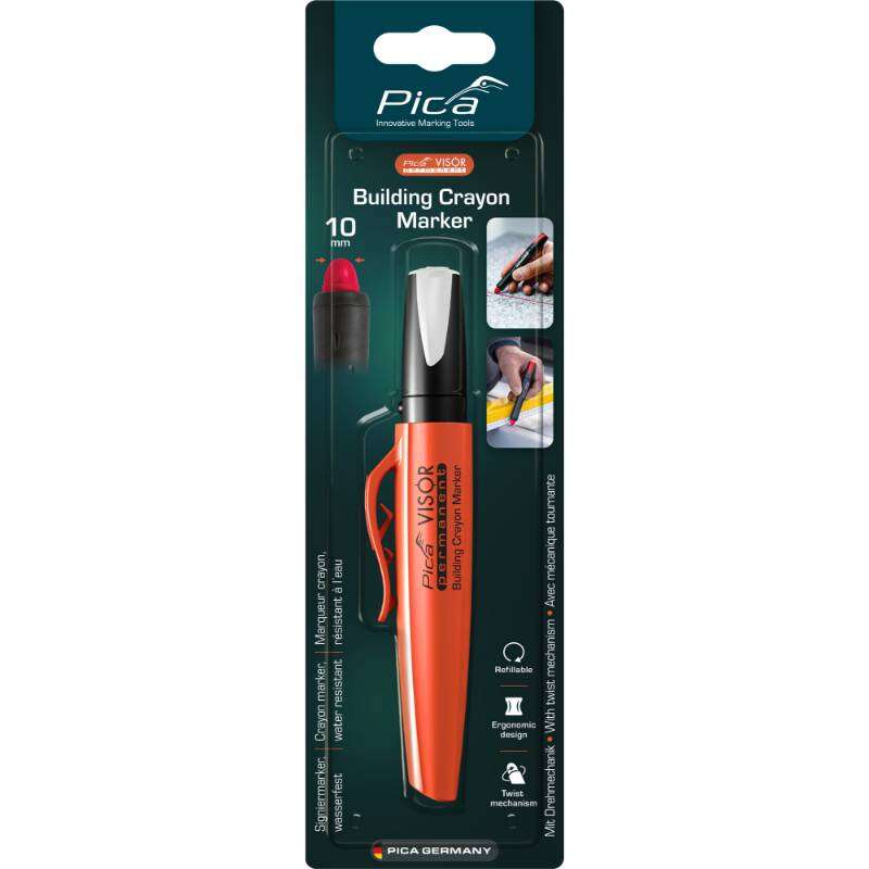 Image du produit PICA - Marqueur Permanent (VISOR) - Pointe de 10 mm - Blanc