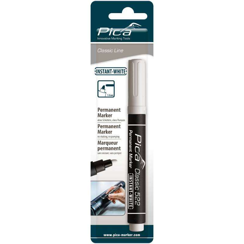 Image du produit PICA - Marqueur Permanent INSTANT - Trait de 1 &agrave; 4 mm - Blanc