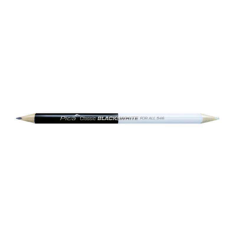 Image du produit PICA - Crayon Blanc / Noir - 23 cm - (1 pi&egrave;ce)