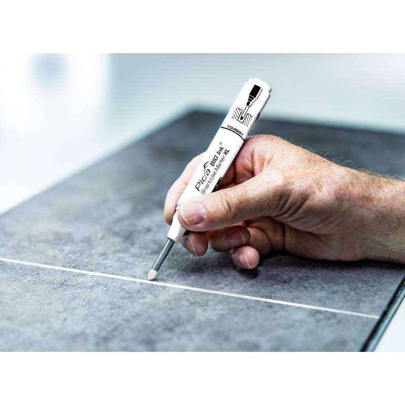 Image du produit PICA - Marqueur p/Trou profond (INK, XL) - Pointe de 2 &agrave; 4 mm - Blanc