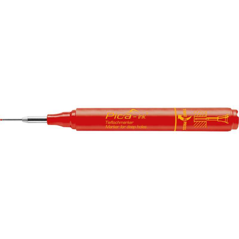 Image du produit PICA - Marqueur p/Trou profond (INK) - Pointe de 1,5 mm - Rouge