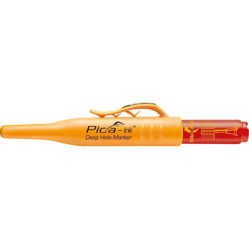 Image du produit PICA - Marqueur p/Trou profond (INK) - Pointe de 1,5 mm - Rouge