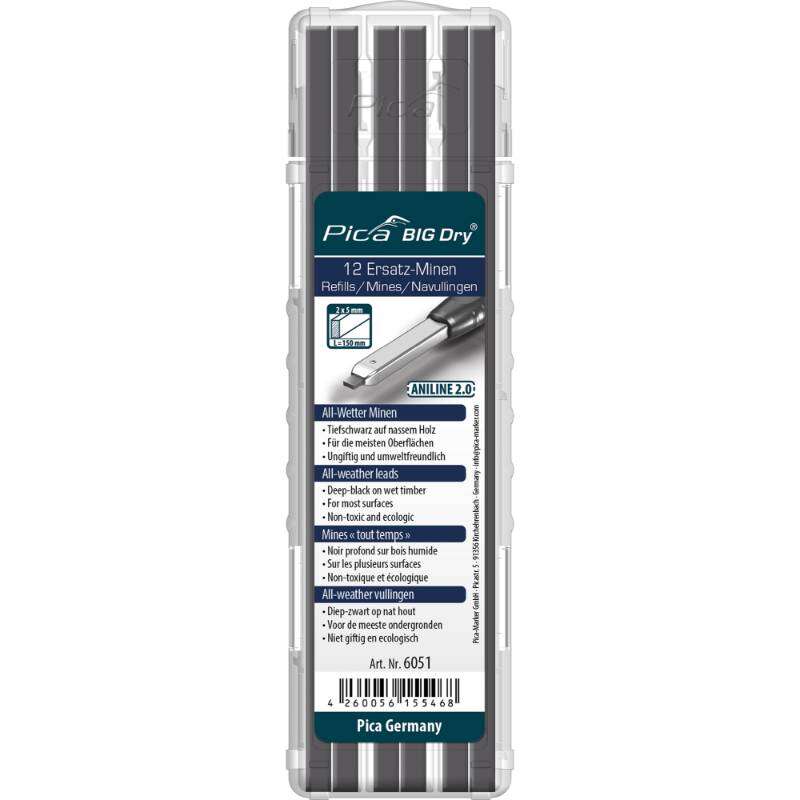 Image du produit PICA - Recharge (Big DRY) Soluble - Graphite 2B ('Tout temps') - (12 mines)