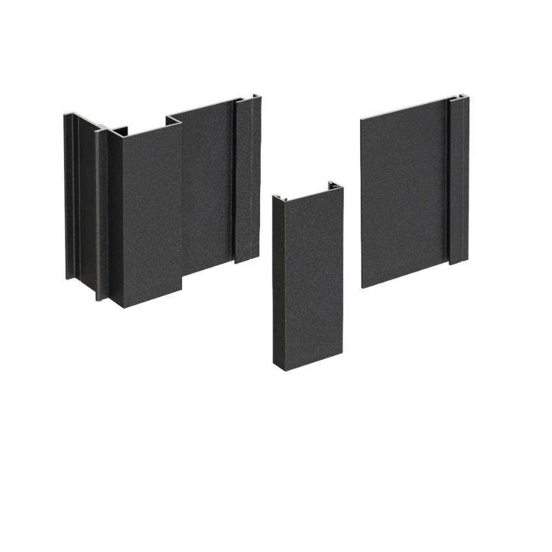 Image du produit Cladix > Pack 4 - Ensemble Corner Outside - RAL9005 - Lg. 3,005 m