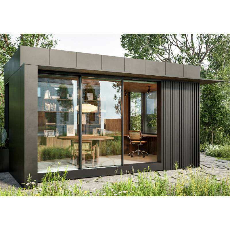 Image du produit Cladix > Pack 1A - 2-Lines-Profile-305 - RAL9005 - Lg. 3,005 m (4pcs -1,9232 m&sup2;/colis)
