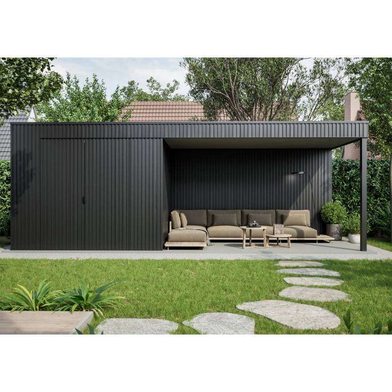 Image du produit Cladix > Pack 1B - 2-Lines-Profile-255 - RAL9005 - Lg. 2,555 m (4pcs -1,6352 m&sup2;/colis)
