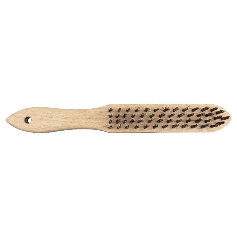 Image du produit Wolfcraft&reg;- Brosse avec manche en Acier (4 rang&eacute;es de fil Acier)