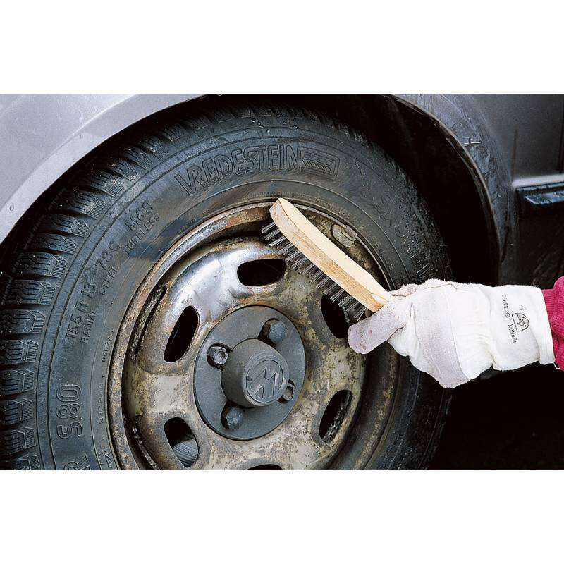 Image du produit Wolfcraft&reg;- Brosse avec manche en Acier (4 rang&eacute;es de fil Acier)