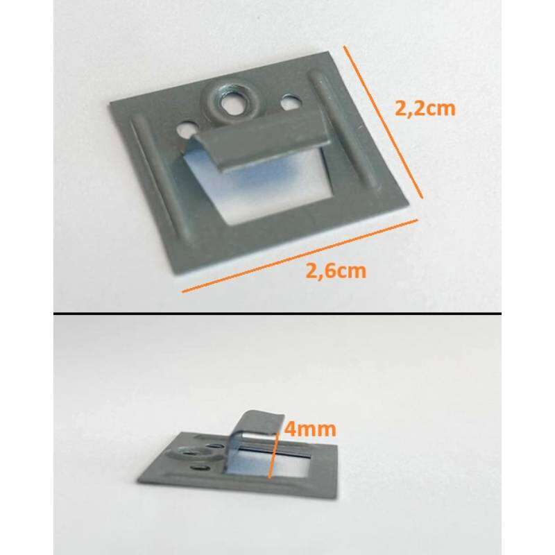 Image du produit Clips FRUH Top + Vis - 4 mm (100 pi&egrave;ces)